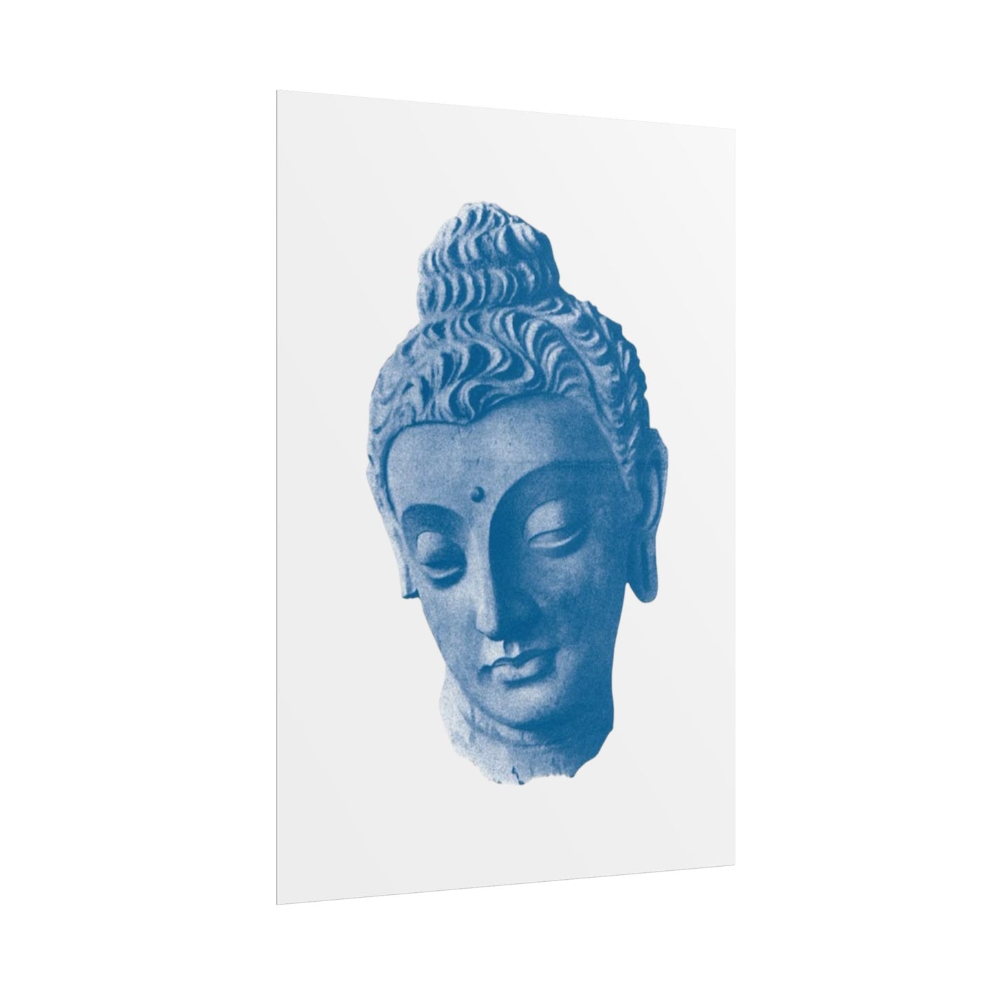 Blue Sculpture - Poster