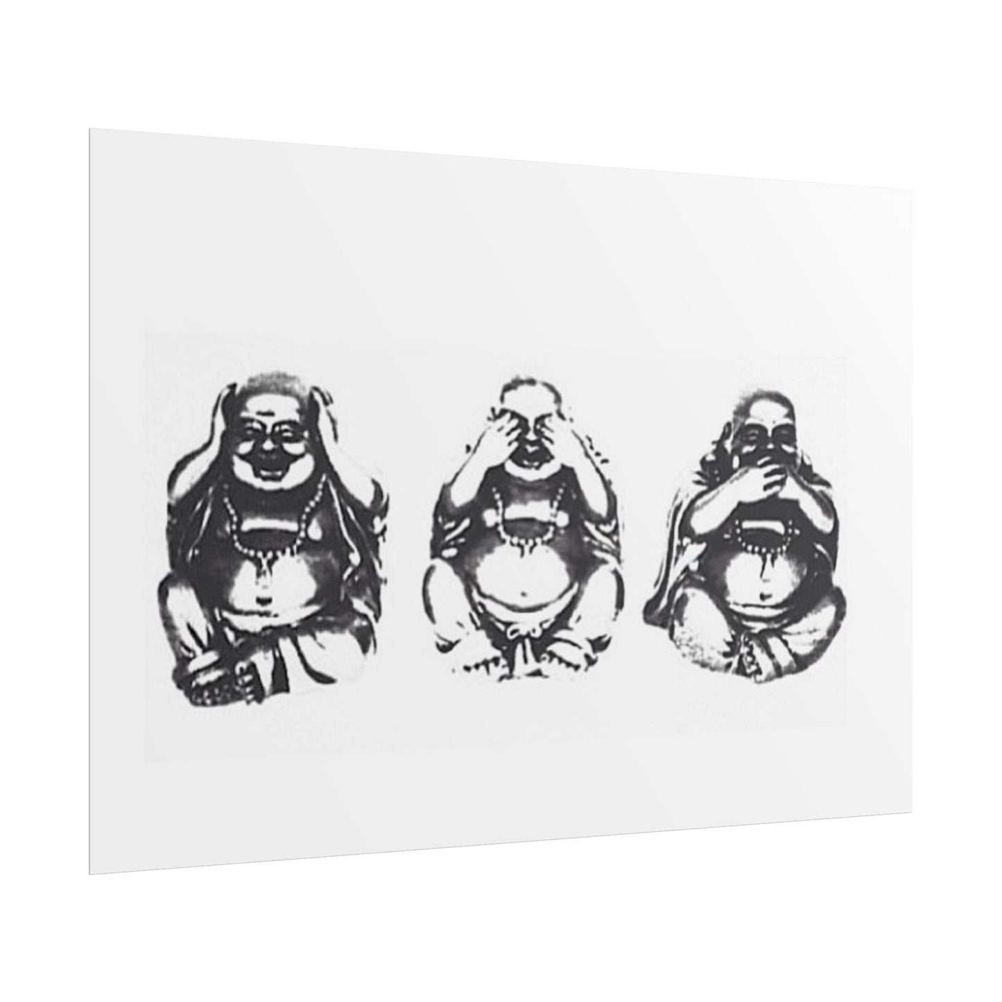 Hear See Speak No Evil Buddha - Poster