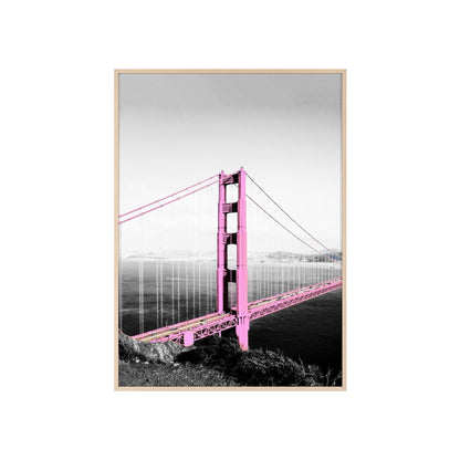Pink Bridge - Framed Poster