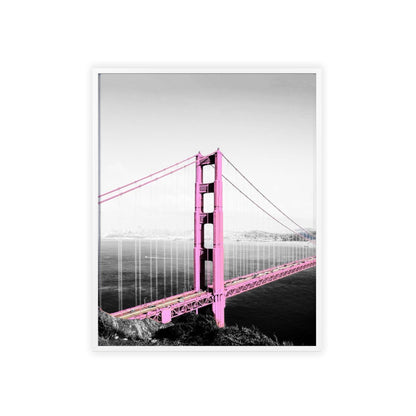 Pink Bridge - Framed Poster