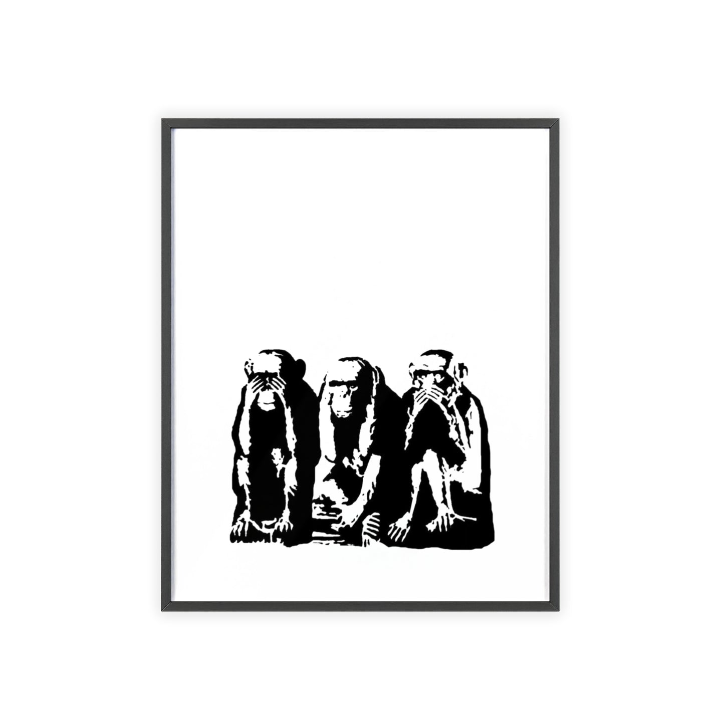 See Hear Speak No Evil - Framed Poster