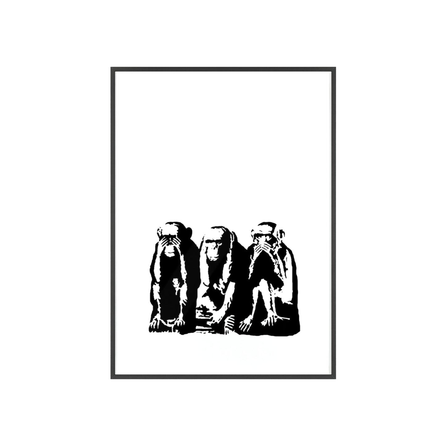 See Hear Speak No Evil - Framed Poster