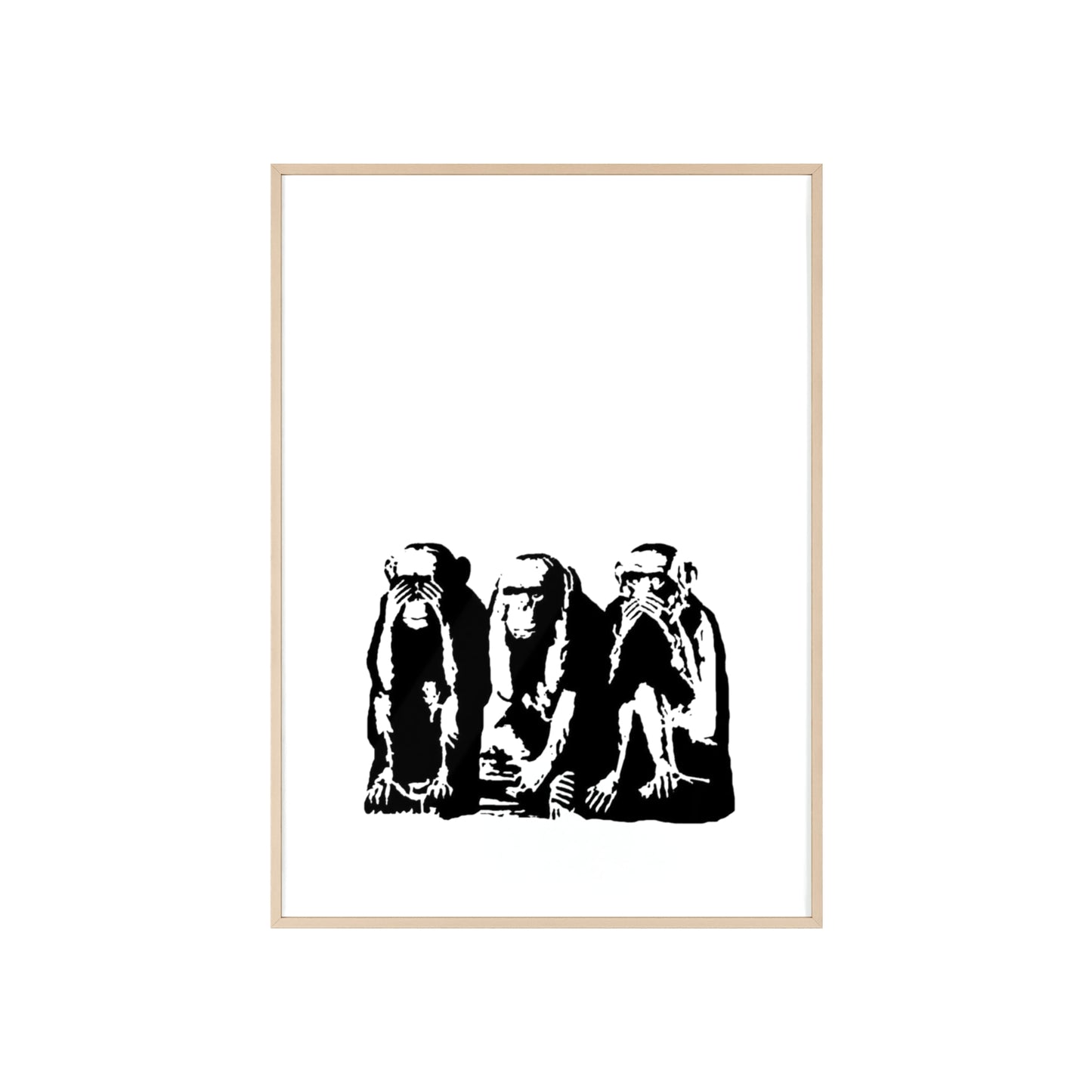 See Hear Speak No Evil - Framed Poster