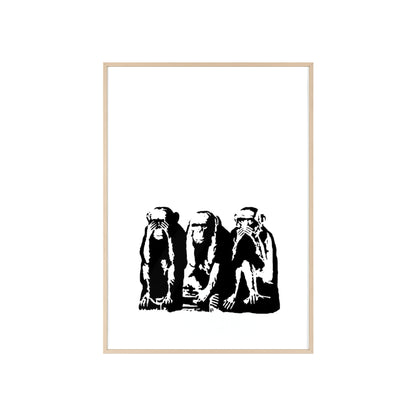 See Hear Speak No Evil - Framed Poster