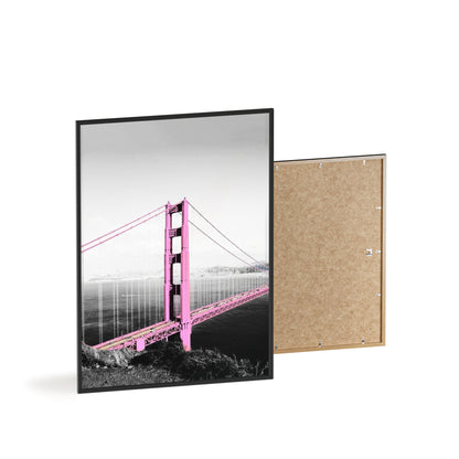 Pink Bridge - Framed Poster