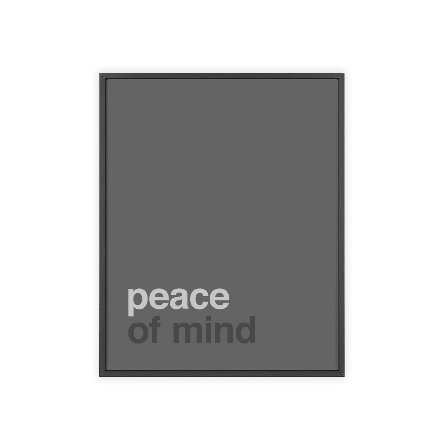 Peace of Mind - Framed Poster