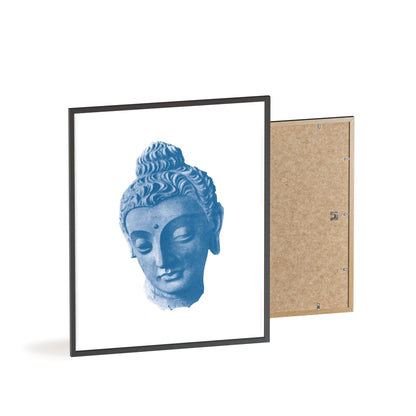 Blue Sculpture - Framed Poster