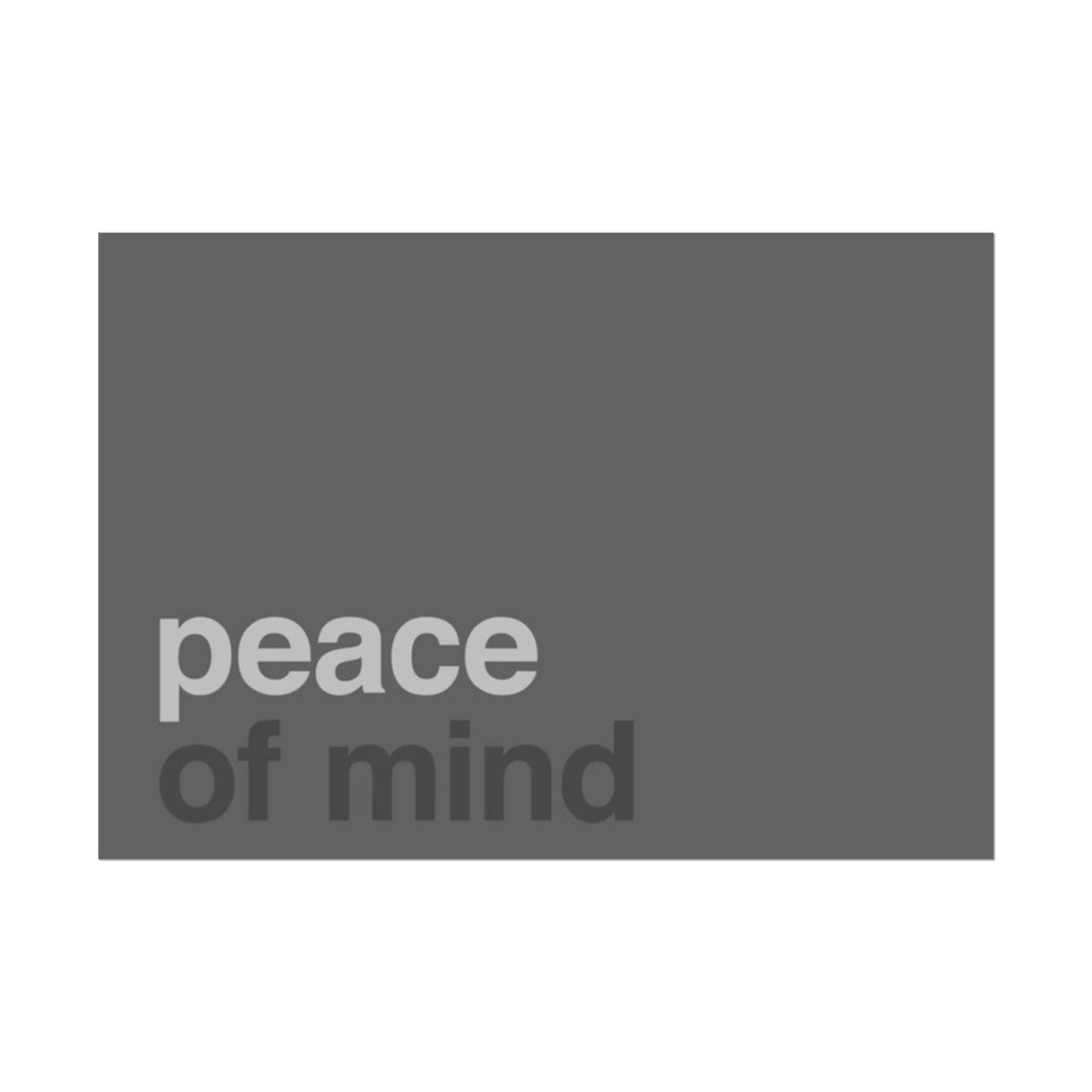 Peace of Mind - Poster