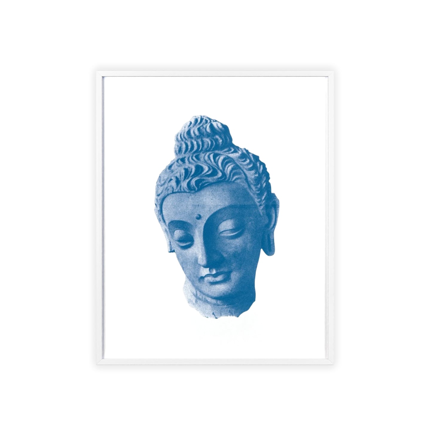 Blue Sculpture - Framed Poster