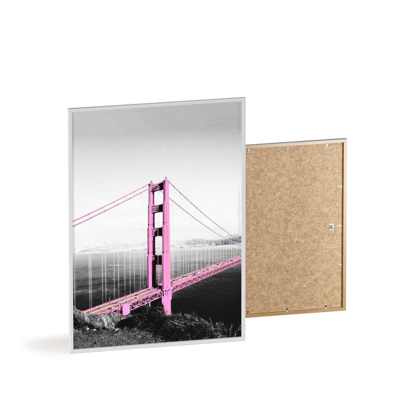 Pink Bridge - Framed Poster