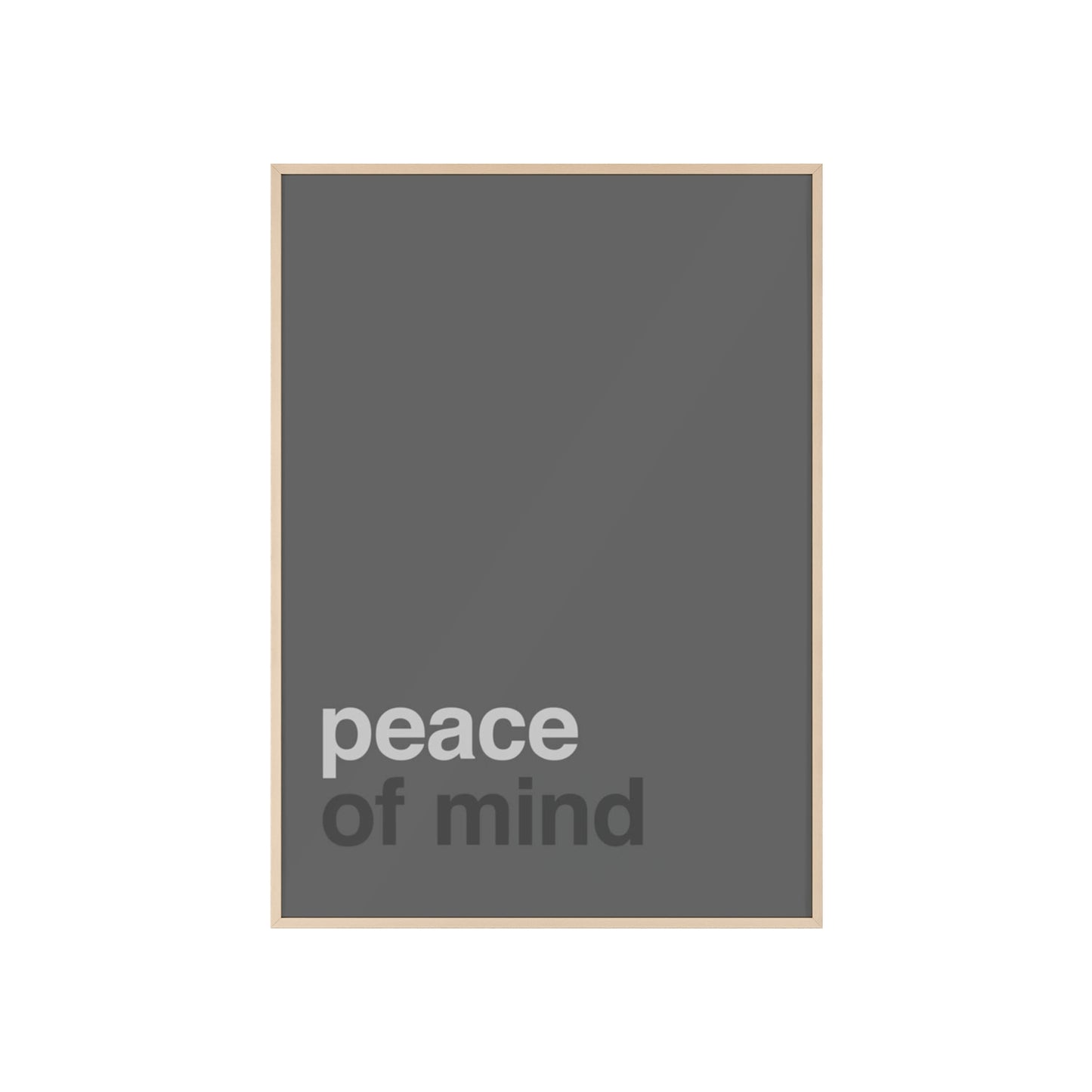 Peace of Mind - Framed Poster