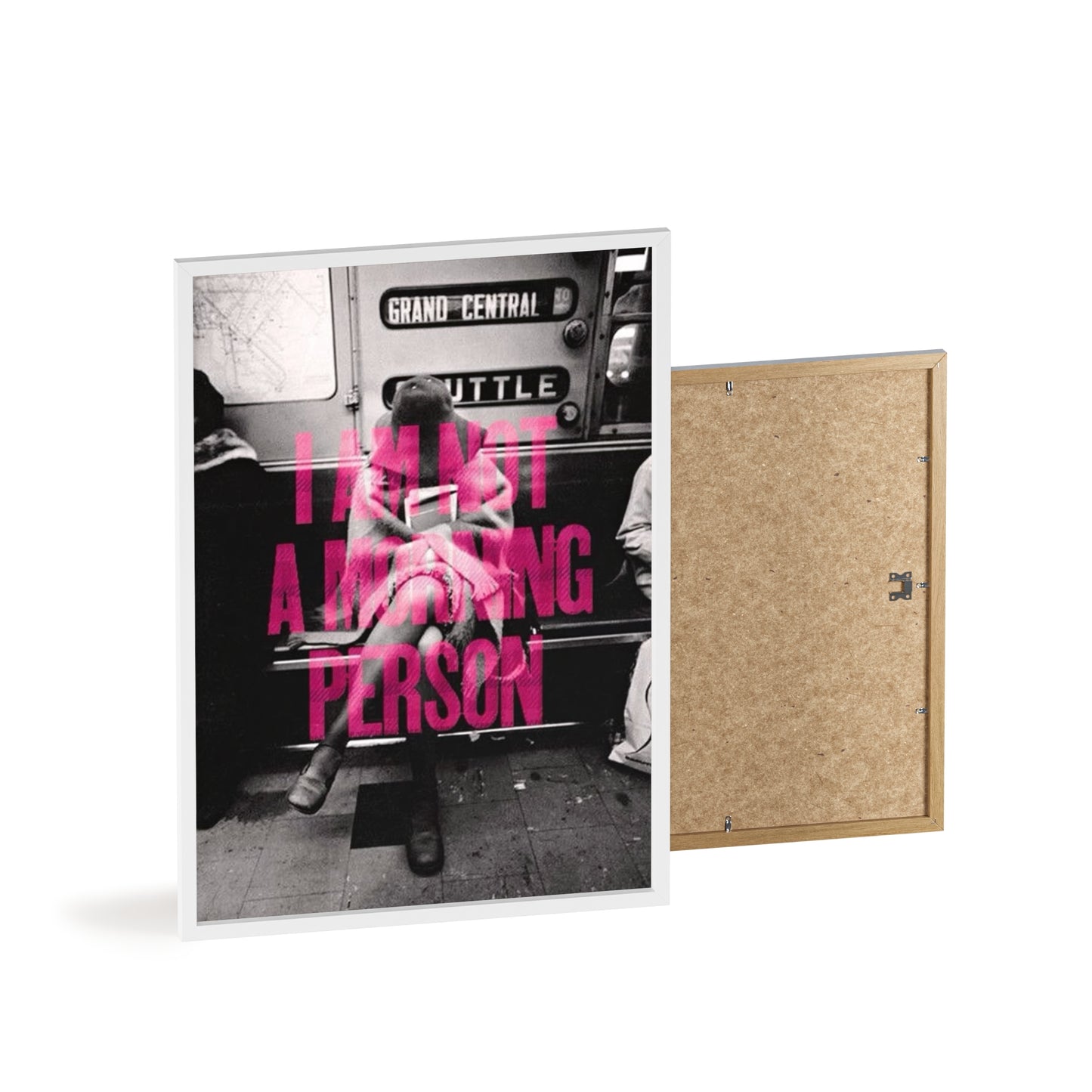 I Am Not A Morning Person - Framed Poster