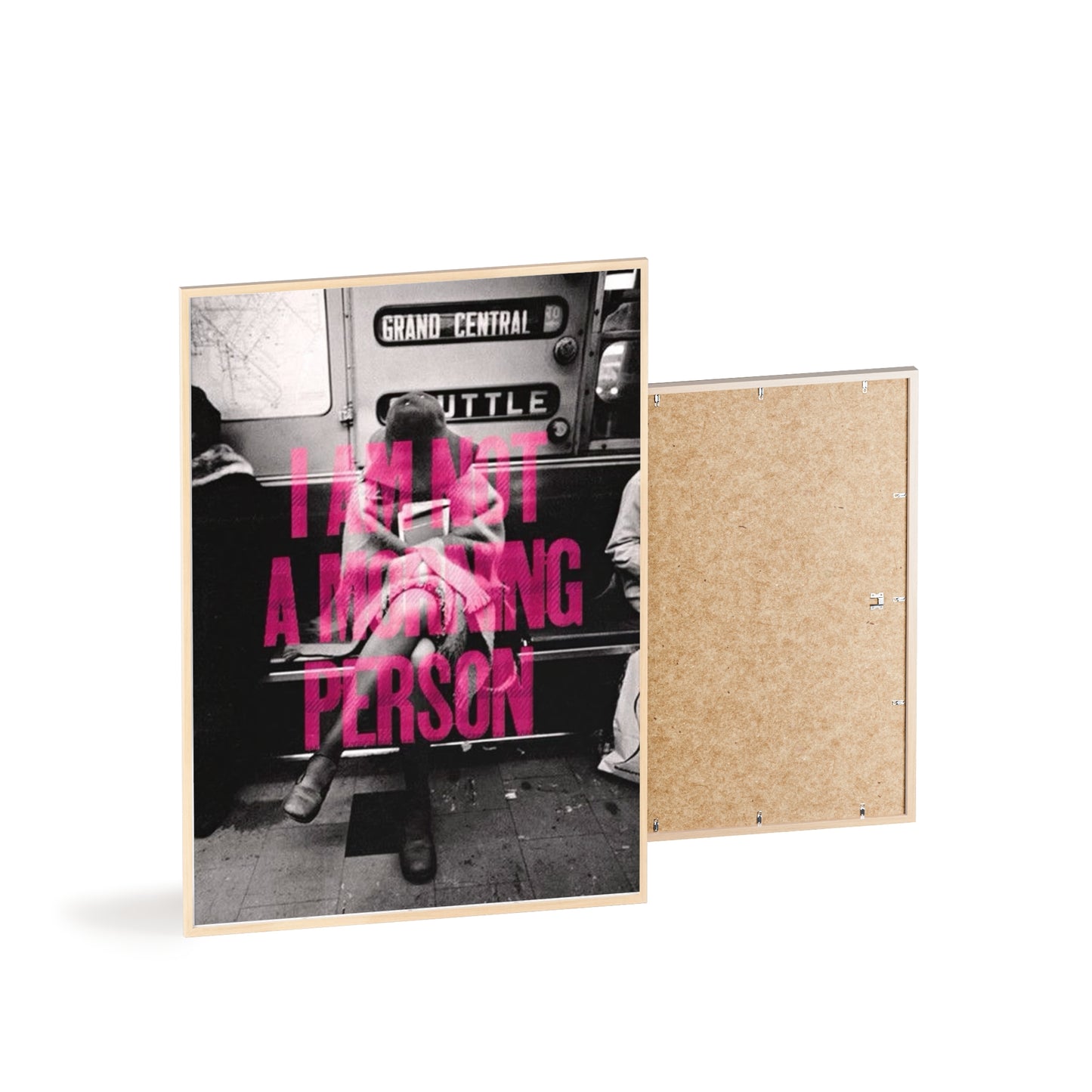 I Am Not A Morning Person - Framed Poster