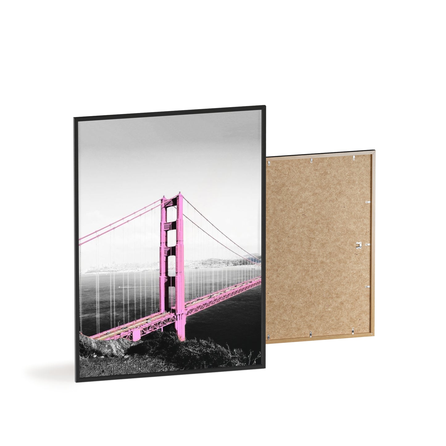 Pink Bridge - Framed Poster