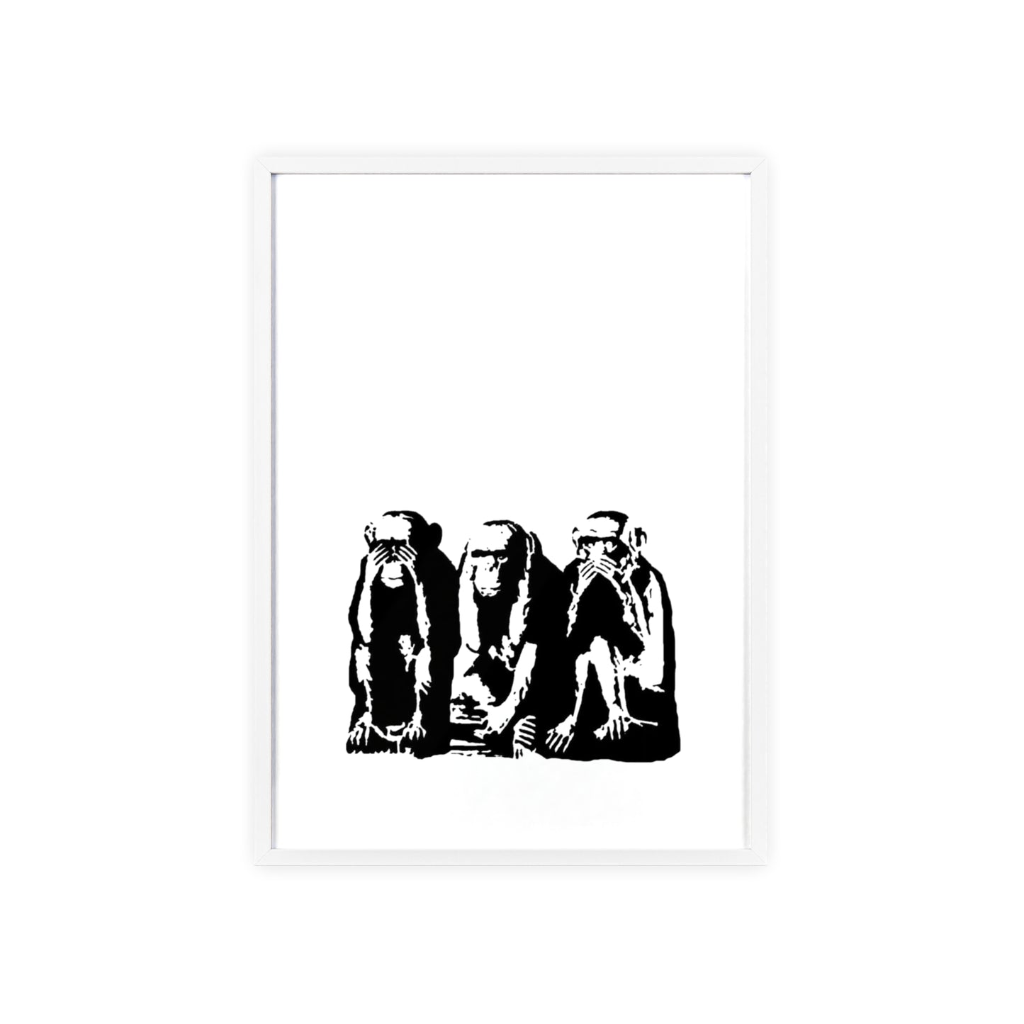See Hear Speak No Evil - Framed Poster