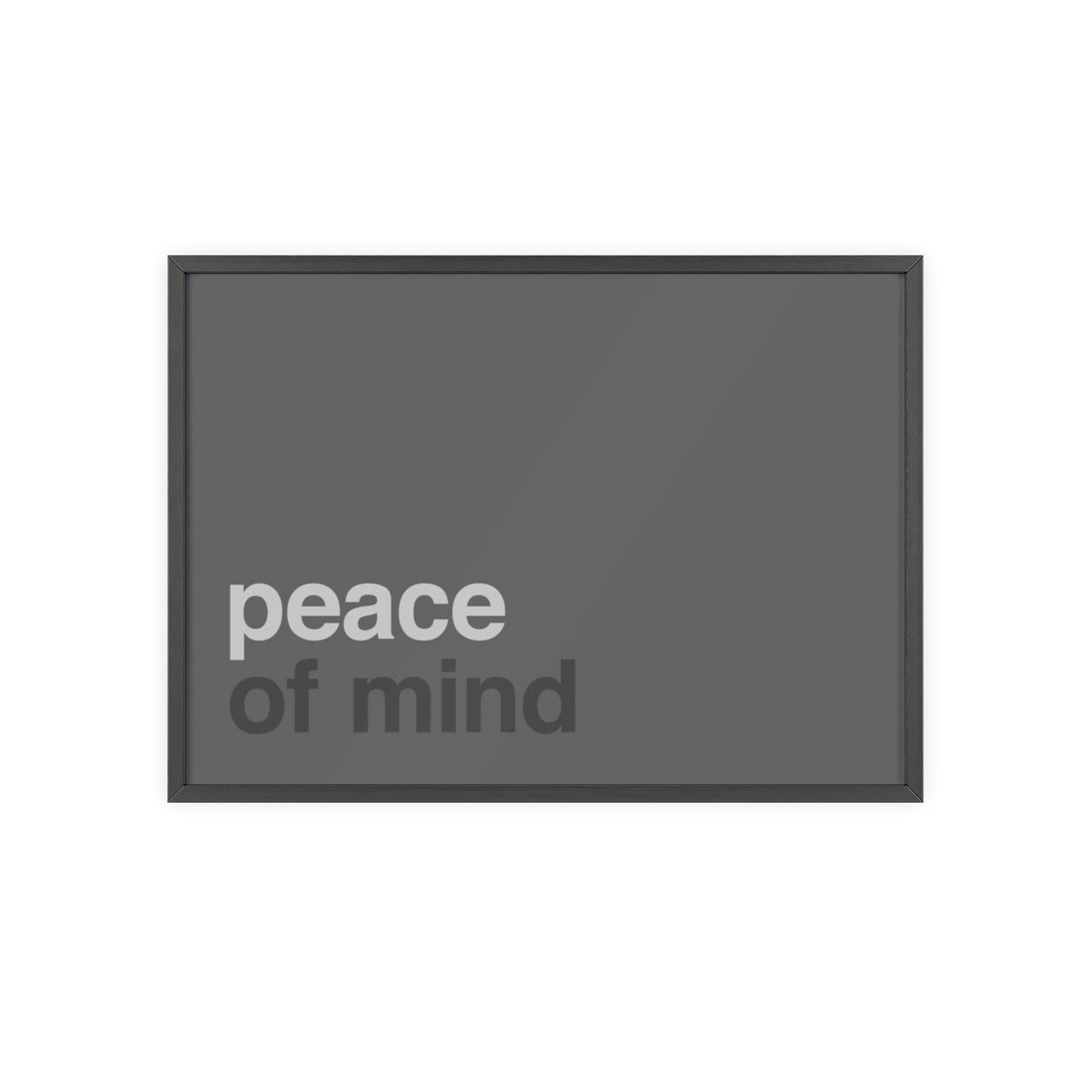 Peace of Mind - Framed Poster