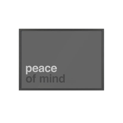 Peace of Mind - Framed Poster