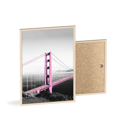Pink Bridge - Framed Poster