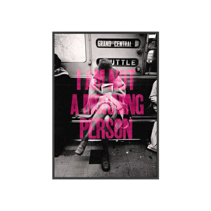 I Am Not A Morning Person - Framed Poster