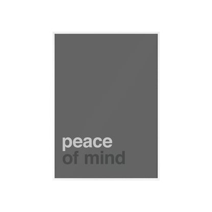 Peace of Mind - Framed Poster