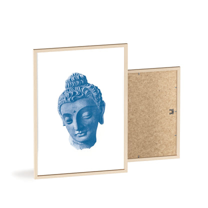 Blue Sculpture - Framed Poster