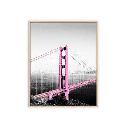 Pink Bridge - Framed Poster