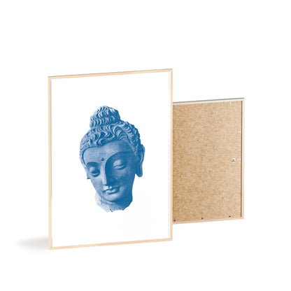 Blue Sculpture - Framed Poster