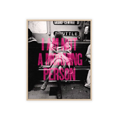 I Am Not A Morning Person - Framed Poster