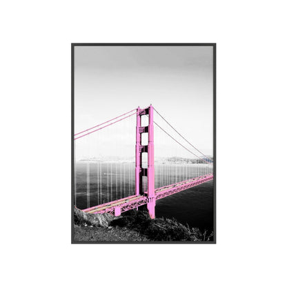Pink Bridge - Framed Poster