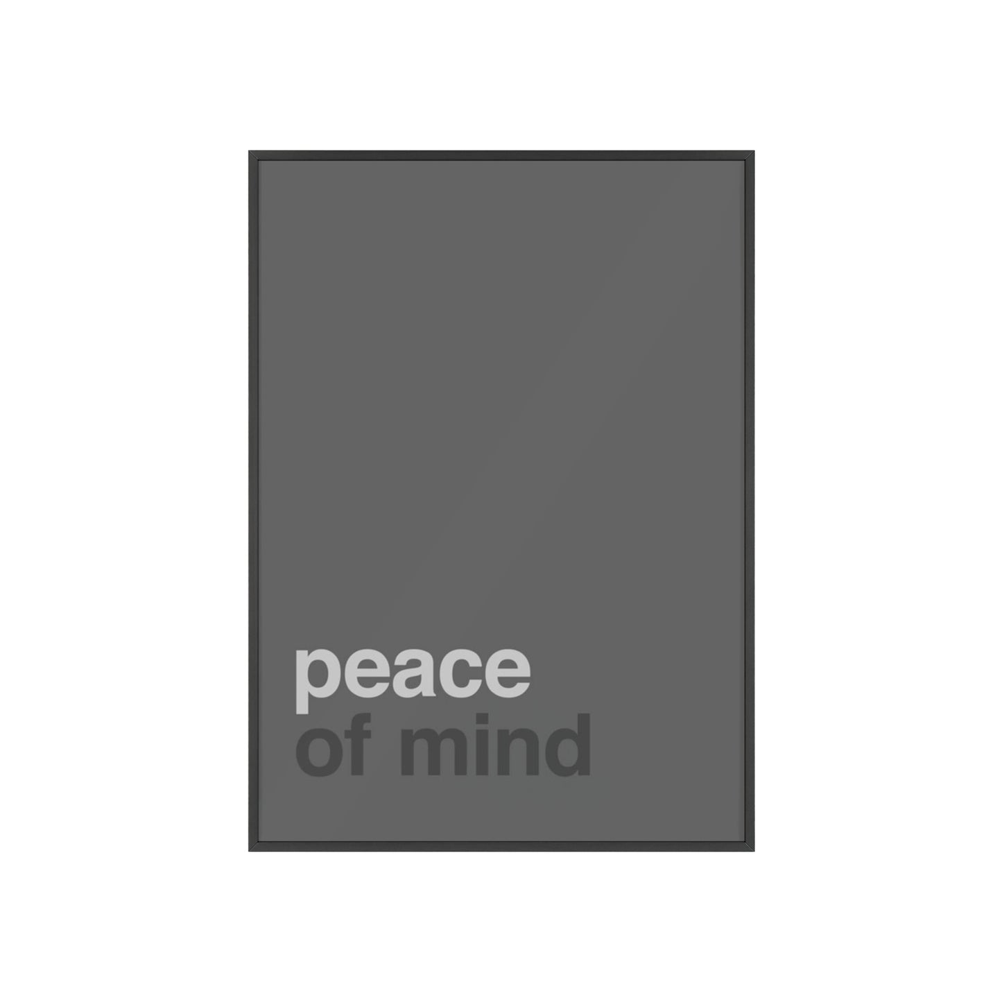Peace of Mind - Framed Poster