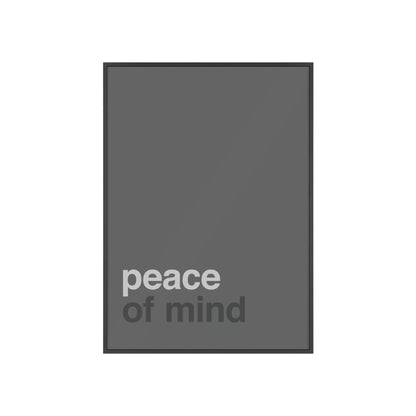 Peace of Mind - Framed Poster