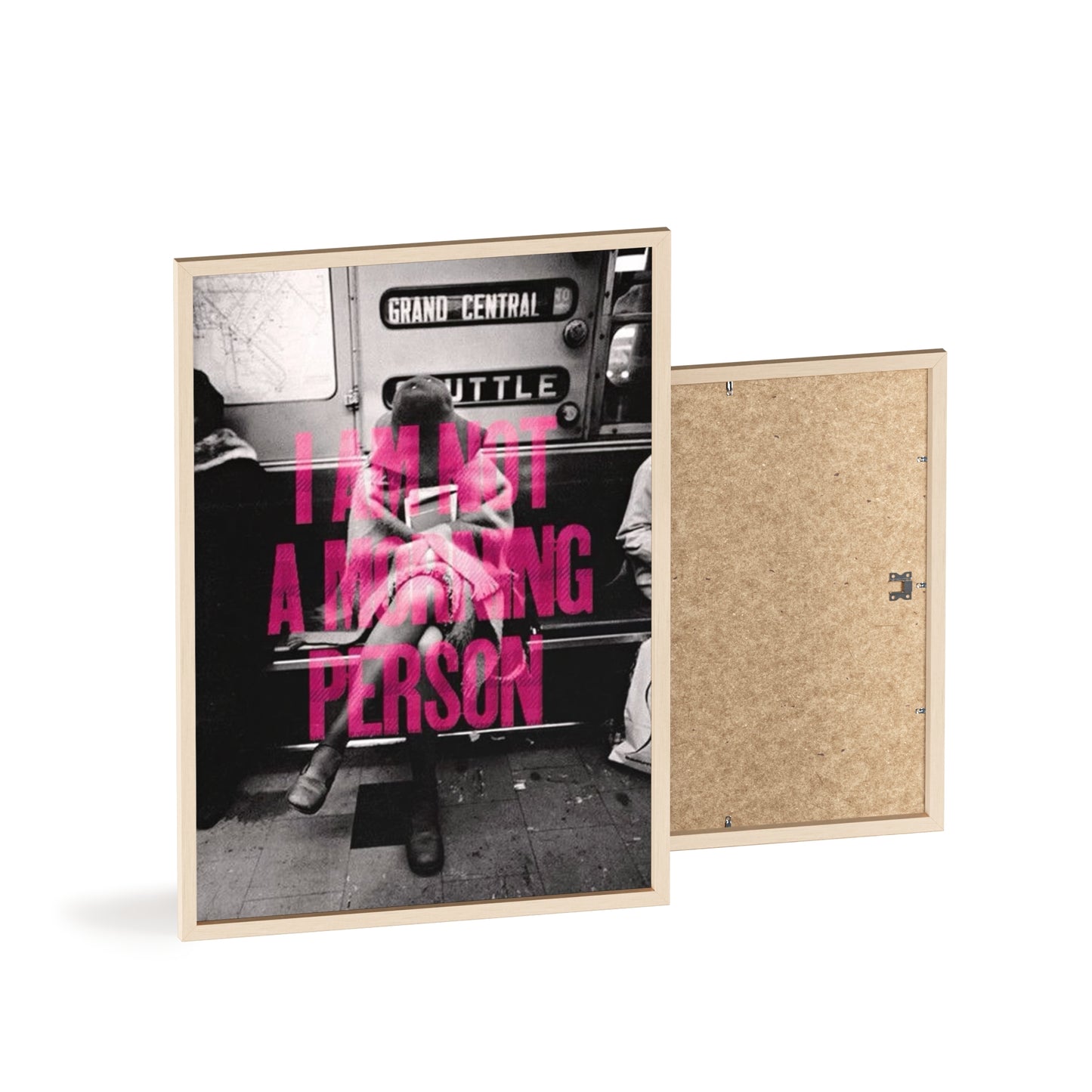 I Am Not A Morning Person - Framed Poster