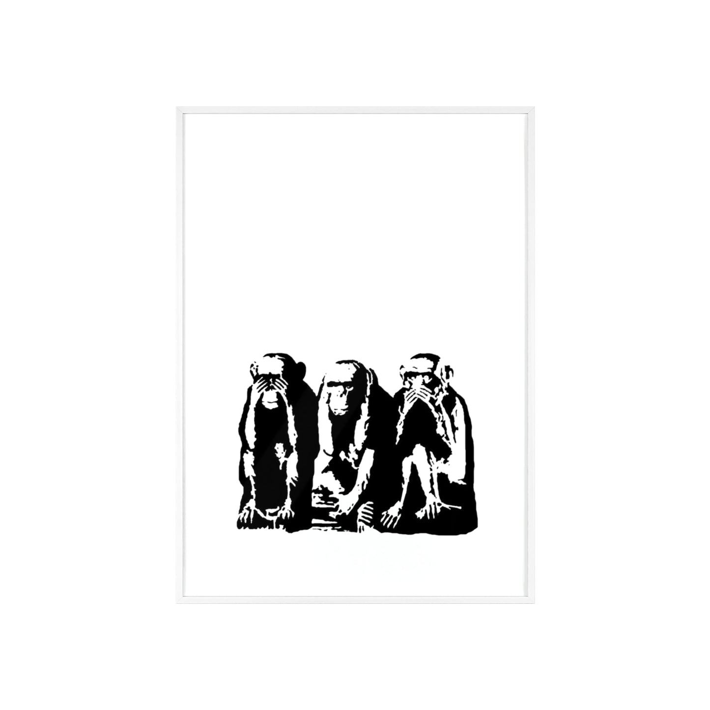See Hear Speak No Evil - Framed Poster