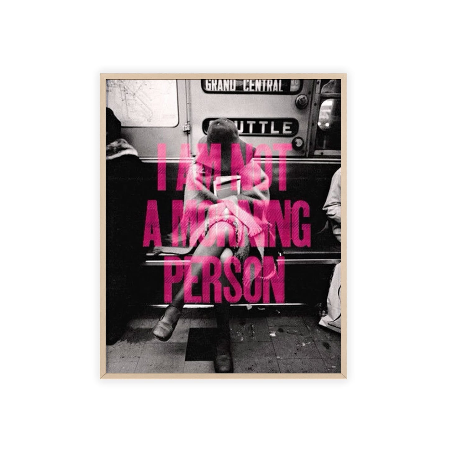 I Am Not A Morning Person - Framed Poster