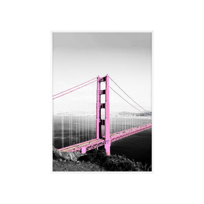 Pink Bridge - Framed Poster