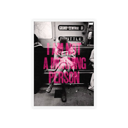 I Am Not A Morning Person - Framed Poster