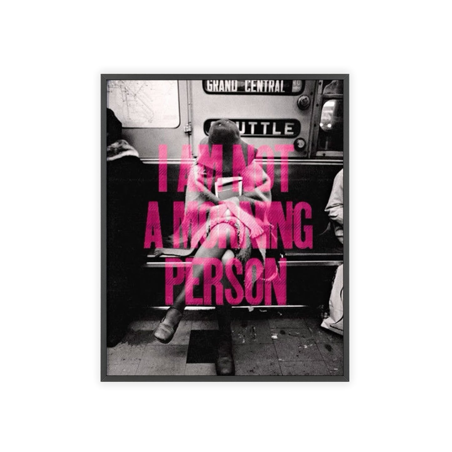 I Am Not A Morning Person - Framed Poster