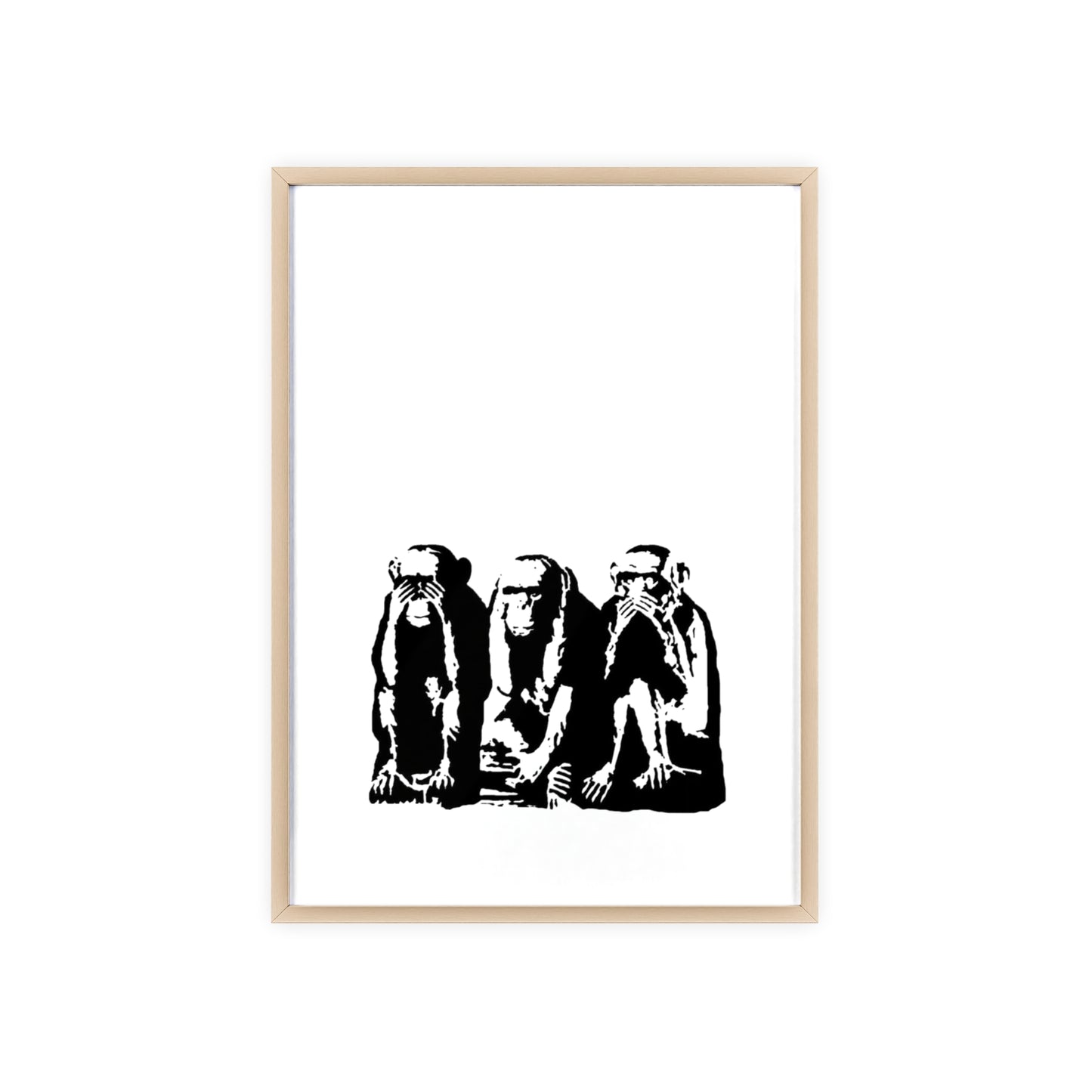 See Hear Speak No Evil - Framed Poster