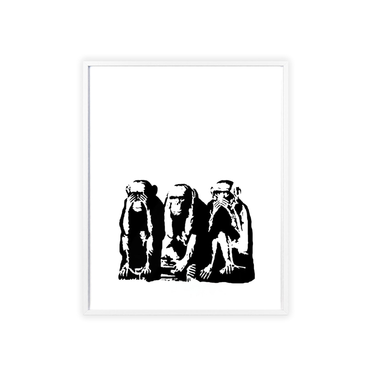 See Hear Speak No Evil - Framed Poster