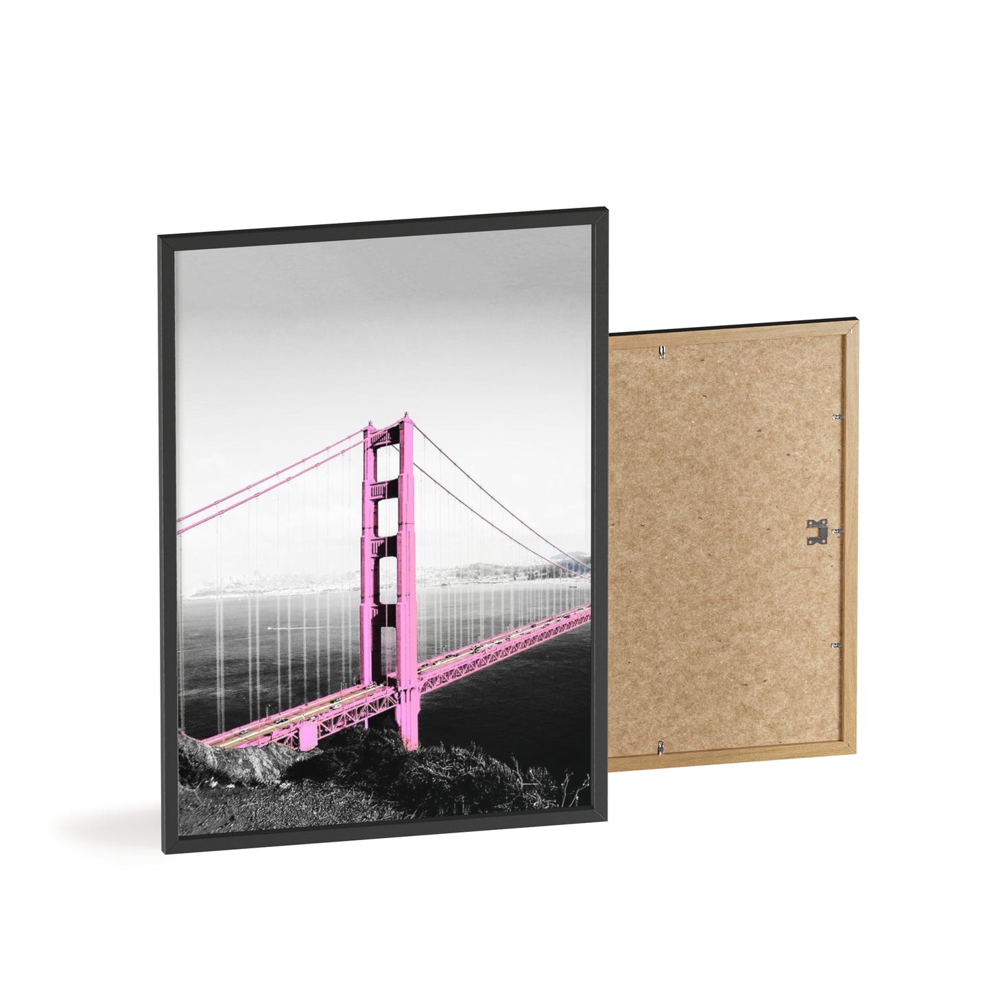 Pink Bridge - Framed Poster