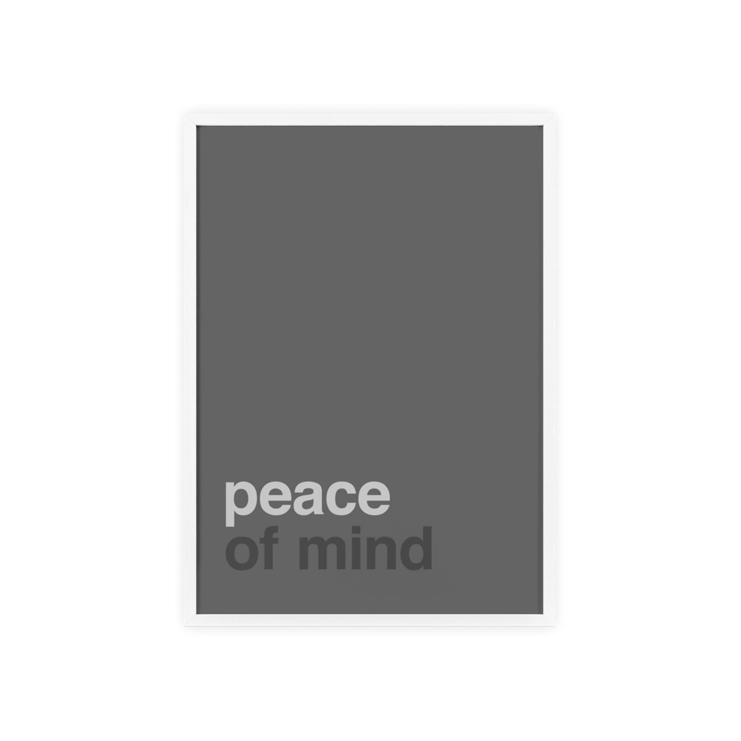 Peace of Mind - Framed Poster