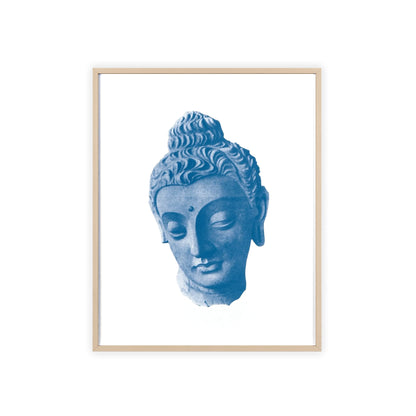 Blue Sculpture - Framed Poster