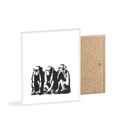 See Hear Speak No Evil - Framed Poster