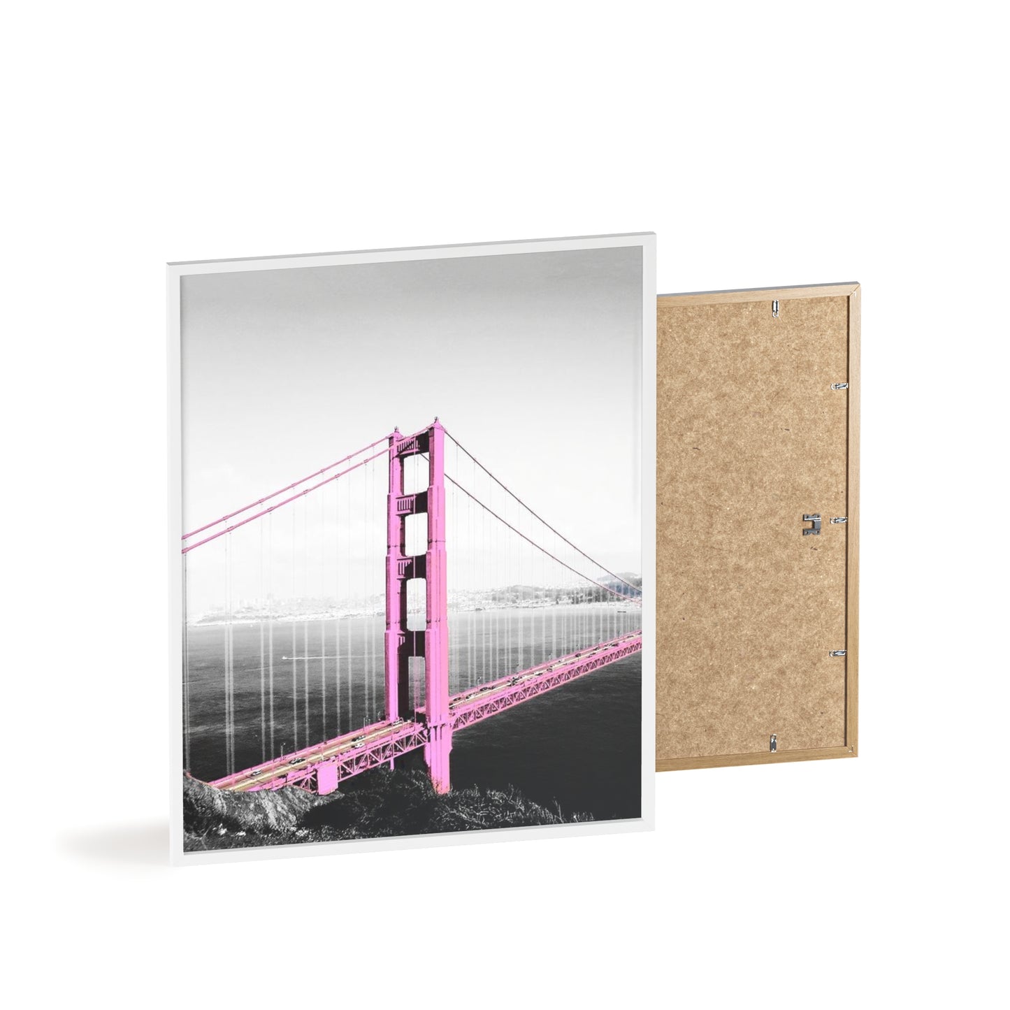 Pink Bridge - Framed Poster