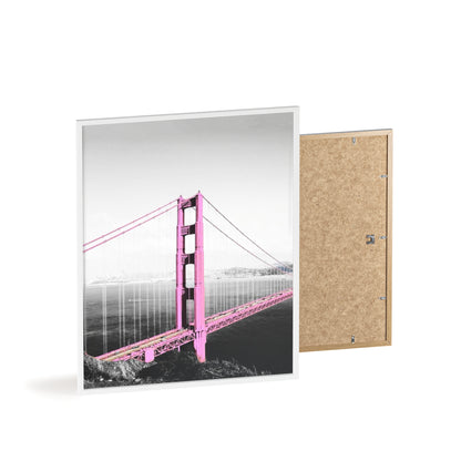 Pink Bridge - Framed Poster