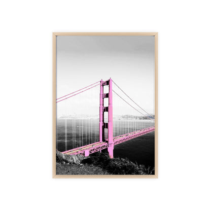 Pink Bridge - Framed Poster