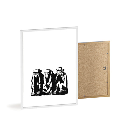 See Hear Speak No Evil - Framed Poster