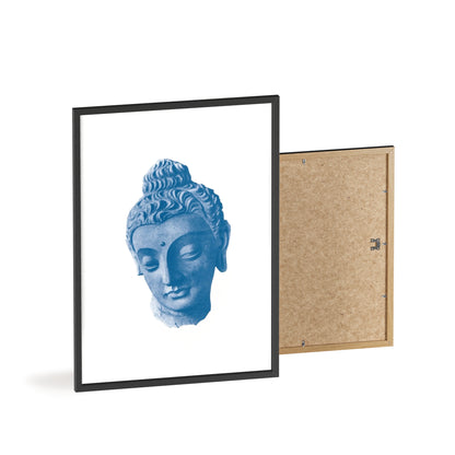 Blue Sculpture - Framed Poster