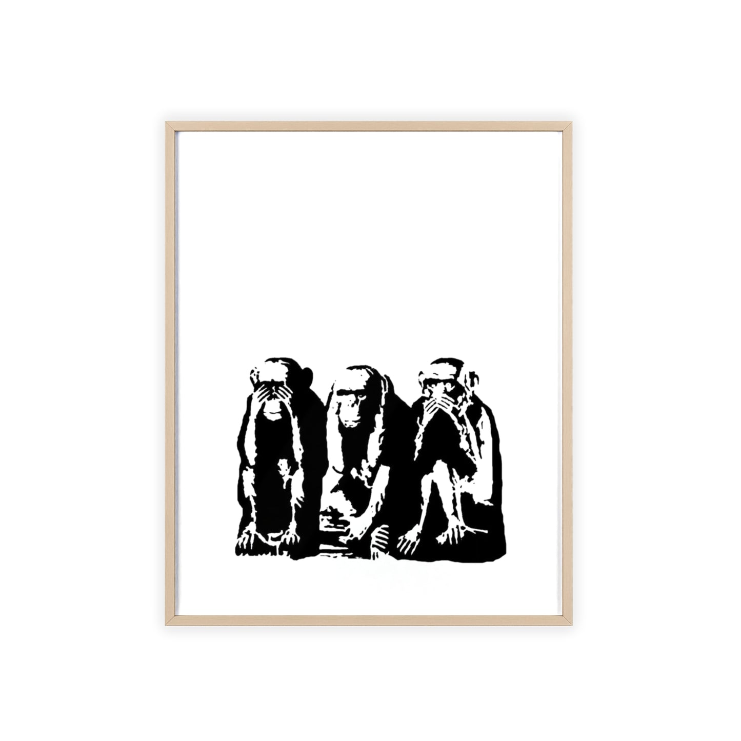 See Hear Speak No Evil - Framed Poster