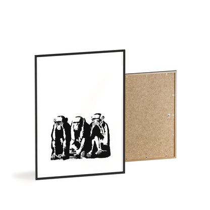 See Hear Speak No Evil - Framed Poster